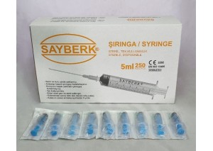 ENJEKTÖR SAYBERK 5CC 2 PARÇA 16MM (250'li)