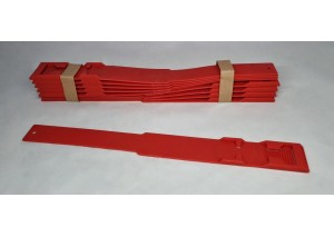 AYAK BİLEĞİ İŞARETLEME BANDI PLASTİK KIRMIZI (10'LU)