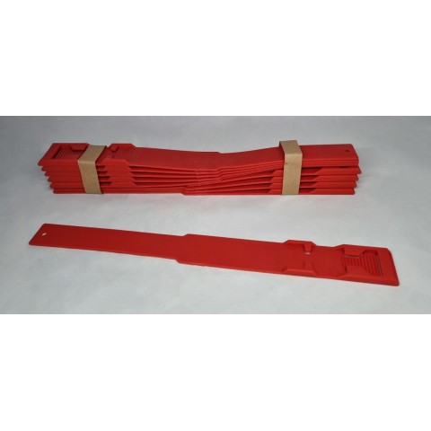 AYAK BİLEĞİ İŞARETLEME BANDI PLASTİK KIRMIZI (10'LU)