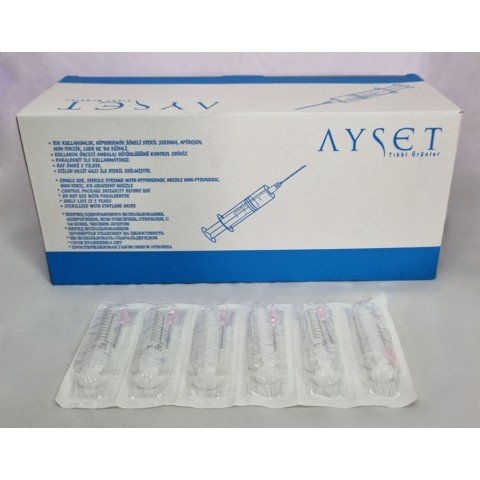 ENJEKTÖR AYSET 10 CC CONTASIZ (150 ADET)
