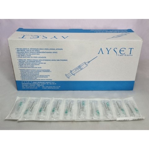 ENJEKTÖR AYSET 2 CC CONTASIZ (300 ADET)