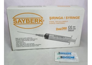 ENJEKTÖR SAYBERK 2CC 3 PARÇA 16MM (300'LÜ)