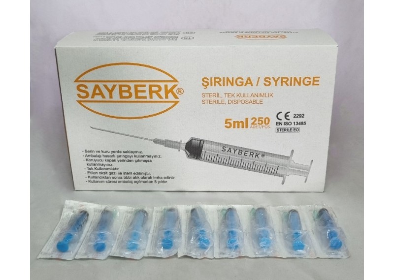 ENJEKTÖR SAYBERK 10CC 2 PARÇA 38MM (200'lü)