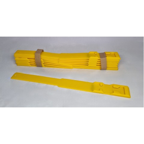 AYAK BİLEĞİ İŞARETLEME BANDI PLASTİK SARI (10'LU)