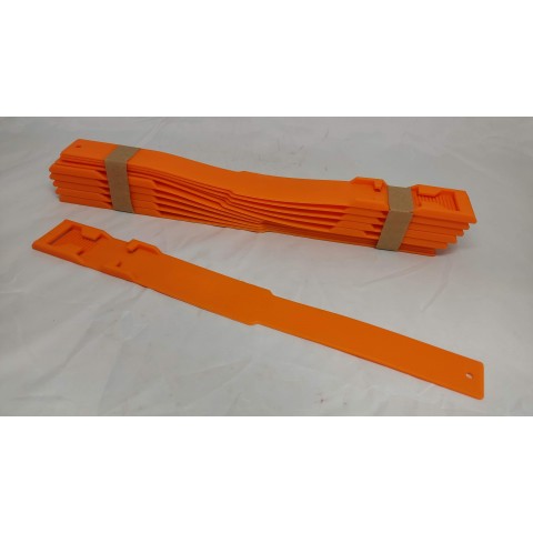 AYAK BİLEĞİ İŞARETLEME BANDI PLASTİK TURUNCU (10'LU)